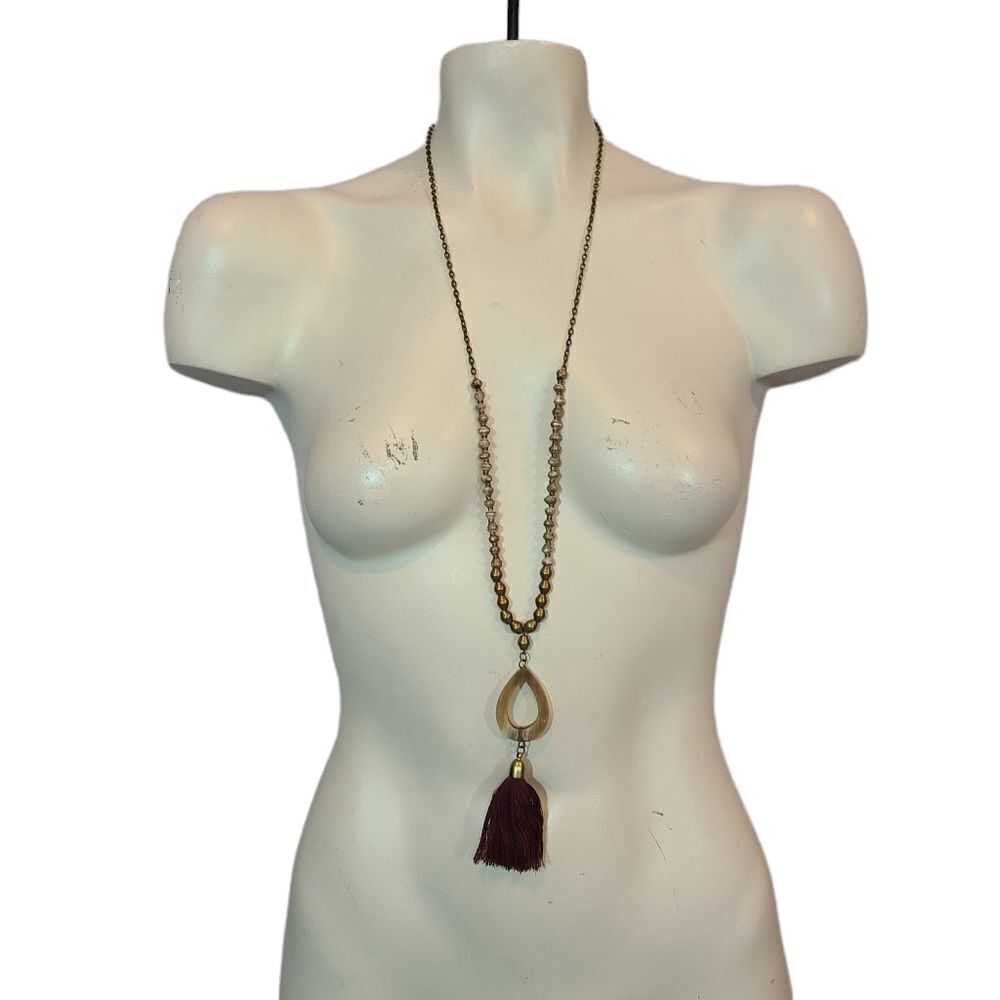 Bohemian Fashion Tassle Necklace 20"‎